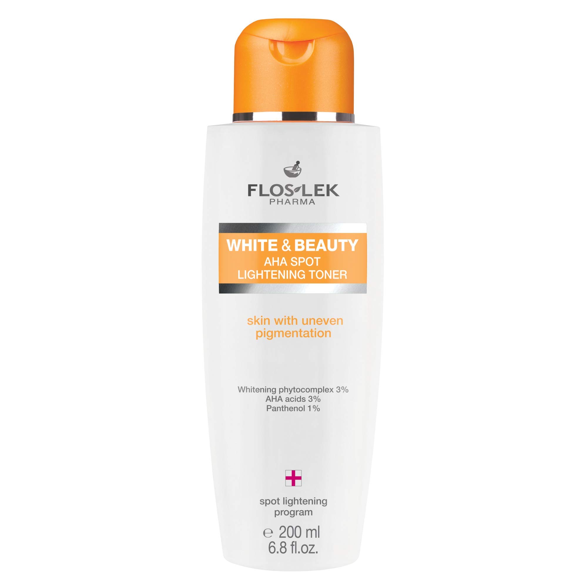 FLOSLEK Whitening Face Tonic | 200 ml | Cleanses, Evens Skin Colour | Reduces Redness and Blemishes | Hyper-pigmentation Solution | Healthier & Brighter Look | Dermatologically Tested