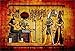 Laeacco 7x5FT Vinyl Photography Background Old Egypt Natural Paper Color Egyptian Mural Pharaoh Drawing Wall Painting Home Decorations Holiday Party theme Photos Shooting Video Studio Props 2.2x1.5m