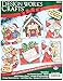 Tobin Santa's Workshop Ornaments Counted Cross Stitch Kit, 3 by 4-Inch, 14 Count, Set of 6 DW1692
