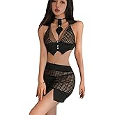 SINMIUANIME Women's Office Secretary Costumes Sexy Cosplay Lingerie Anime Underwear Teacher Professional Wear With Socks