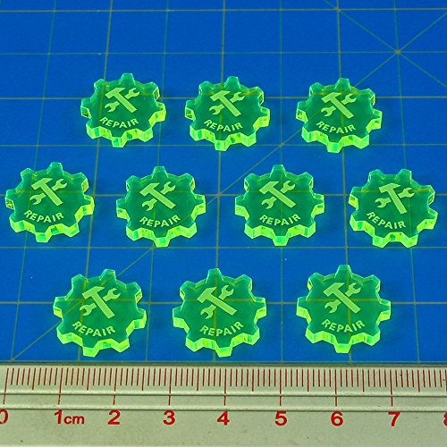SW: Armada, Repair Command Tokens, Fluorescent Green (10)