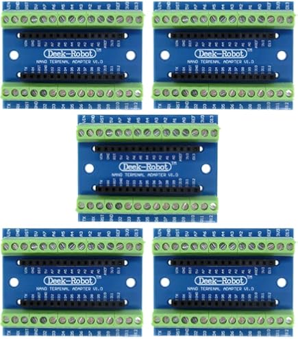 Arduino Nano Schroefterminal-adapter (ASX00037) – Voor Prototyping, Domotica En Industriële Toepassingen, Zonder Solderen