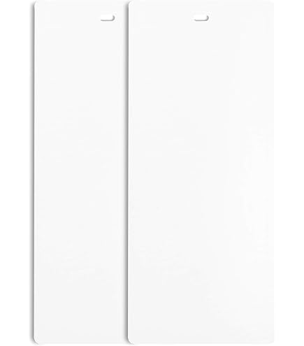 LIFKOME Lot De 20 Lattes PVC Pour Stores Verticaux - 89 Mm X 18,5 Mm - Blanc, Remplacement/Réparation - Compatible Multi Marques