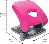 Rapesco 1527 X5-40ps 2 Hole Punch 40 Sheet Capacity Hot Pink view 6