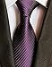 Dijkoo Zmaomaoy Pisces.Goods New Striped Plum Purple Men's Tie Formal Suit Necktie Wedding
