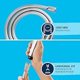 GROHE VitalioFlex Comfort TwistStop Smooth Shower Hose 1.5m Chrome G 1/2 view 5