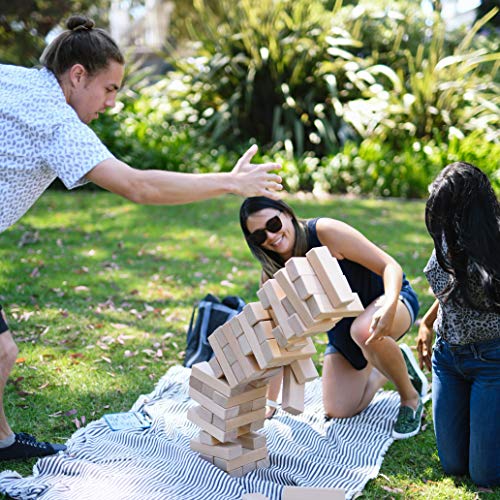image for ECR4Kids Number Tumbler Giant Tumble Tower (Stacks to 5+ Feet), Large 