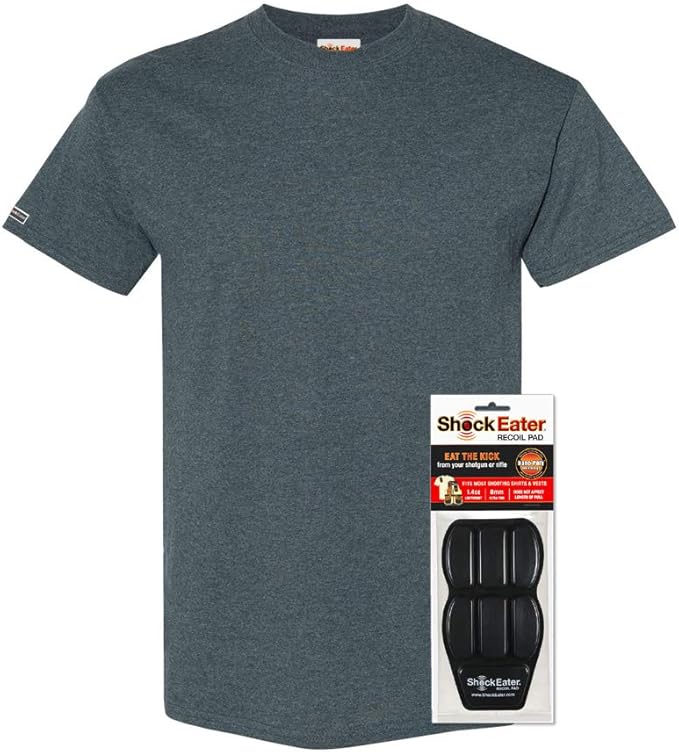 shockeater Recoil Shooting Shirt für Herren mit Recoil Pad Anthrazit