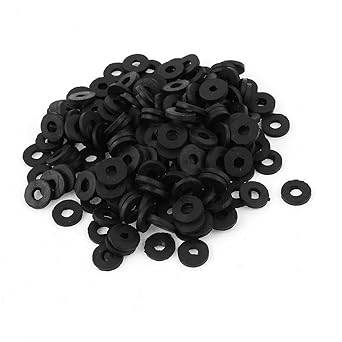 200pcs 10x5x2.5mm Caucho O Tubo Anillo de cierre grifo del agua del fregadero Junta Negro