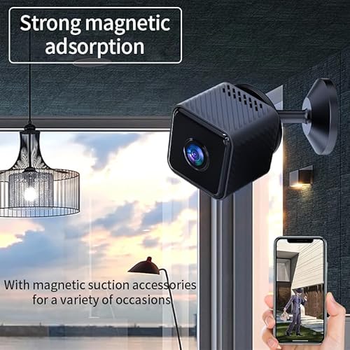 Mini Spy Camera WiFi Hidden Camera Night Vision 4K HD Spy Cam for
