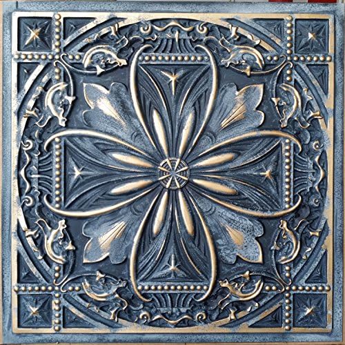 LASTDECOR Ceiling Tiles 2X2 false tin Coffee Pub smocked gold Decor Wall Panels PL10 10pcs/lot
