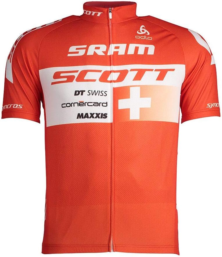 ODLO Men's Stand-up Collar S/S Full Zip Scott Sram Shirt