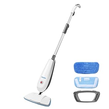 Holife Steam Mop Upgraded Hardwood Floor Steamer Tile Floor Cleaner And Carpet Steamer With 2 Washable Microfiber Mop Pads Carpet Glider
