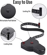 FUZVOL 150 CM Body Tape Measure Retractable for Accurate Measurements view 3