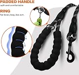 Taglory Rope Dog Lead with Padded Handle 1.5 m Reflective 1.2 cm Black view 4