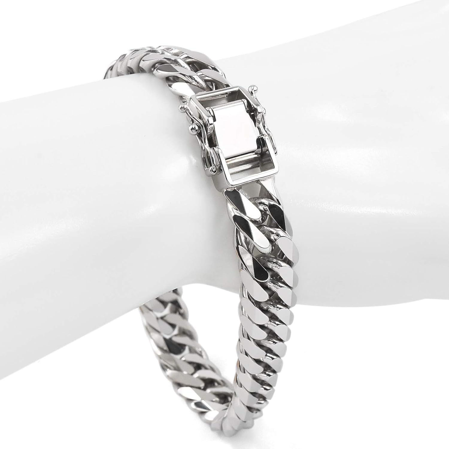 Amazon Pt850 プラチナ850 喜平ブレスレット 6面カットダブル 100g 21cm ダブルストッパー 造幣局検定マーク 刻印入り ユニセックス 喜平 チェーン ブレスレット 通販