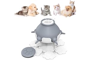 Ankilo Puppy Feeder for Nursing, Elevatable Milk Feeder for Multiple Puppies, Bottles Feeding Station With 5 Teats, for Feeding Kittens, Doggie and Rabbits