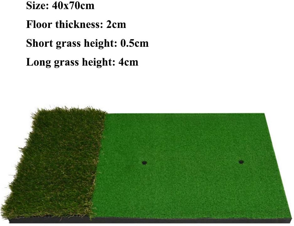 Savlot Golf Mat Golf Hitting Mat Golf Training Aids Rubber Grassroots Golf Chipping Mat Residential Practice Hitting Mat Rubber Tee Holder Golf Turf Chipping Mat