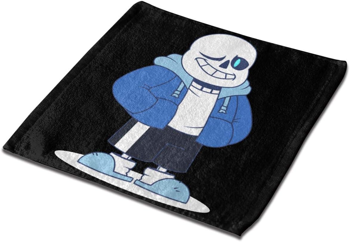 Tanny Note Video Game Undertale Character Sans Natural Ultra Absorbent Square Towel Bath Towel Hand Towels Business Towels 2PCS Or 3 PCS