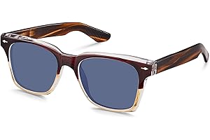 CARFIA Retro Polarized Sunglasses For Men UV400 Protection Square Arrow Rivet Trendy Classic Thick Shades