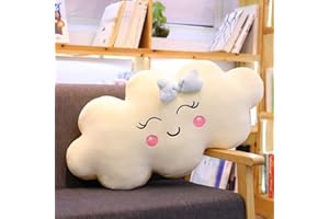 Eoieov Cute Cloud Pillow Creative Clouds Shaped for Stuffed Plush Throw Pillows Bedrest Reading for Back Cushion .Blue-19.6"
