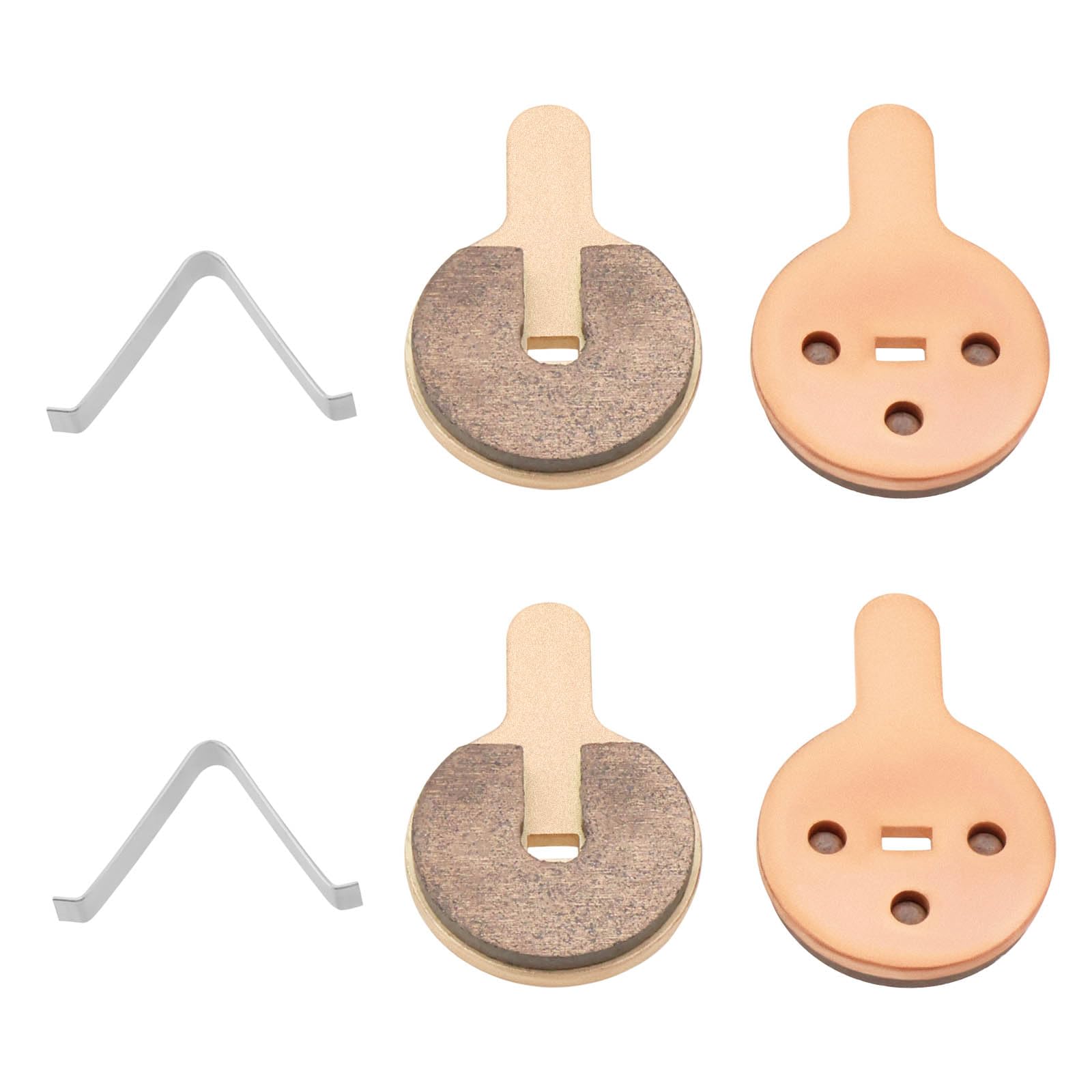 EMSea 2 Pairs Sintered Brake Pads Disc Brake Pad Compatible with KUGOO G2 Pro, Hitway H5 E Scooter, 33.5x22.5x4mm