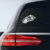 Millennium Falcon Ship Sticker Decal Notebook Car Laptop 6" x 3" (White)