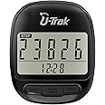 U-Trak Pedometer for Walking Simple Step Counter Accurate Step Tracker Pedometer Clip On with 7 Days Memory Distance Miles/Km, Calorie Counter, Clock, Exercise Time for Men Women Kids Senior