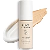 Luxe Foundation for Mature Skin, Color Changing Foundation, with Hyaluronic Acid &amp; Vitamin E, Perfectly Blends with Your Complexion, Natural Dewy Finish, 50 Ml