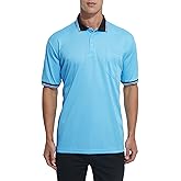 Thapower Men's Polo Referee Shirt Softball & Baseball Official Ref Shirt Umpire Jersey Costume Short Sleeve, Chest Pocket