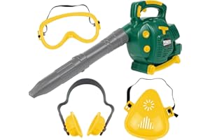 TeganPlay Kids Leaf Blower | Toddler Landscaping Gardening Tools and Equipments | Includes Mask Safety Goggles and Earmuffs