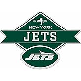 Rico Industries NFL Football New York Jets Diamond Shape Cut Pennant - Home and Living Room Décor - Soft Felt EZ to Hang