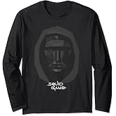 Squid Game Front Man Big Face Logo Long Sleeve T-Shirt