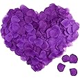 obmwang 2000 PCS Artificial Silk Rose Petals for Wedding Party Favors Decoration and Vase Home Decor Wedding Bridal Decoration. Purple