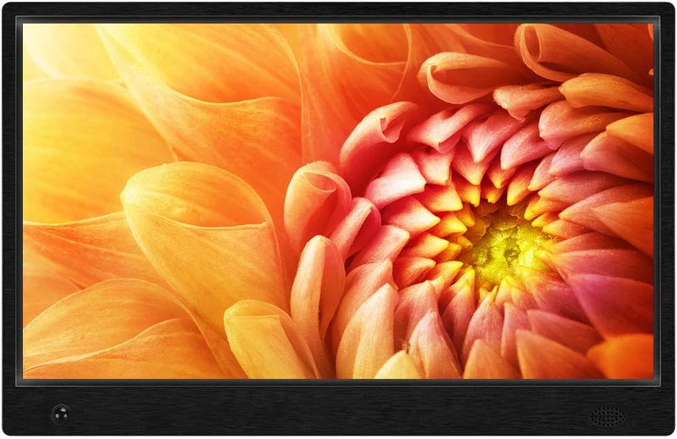 MRQ 14 Inch Full HD Digital Photo Frame Native 1080P High-Resolution IPS Screen, Digital Picture Frame with 180° Viewing Angle, Motion Sensor, Auto-Rotate, Display Photos Via SD, USB : Camera & Photo