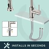 FORIOUS Kitchen Tap Spring Kitchen Sink Mixer High Arc 360 Swivel view 5