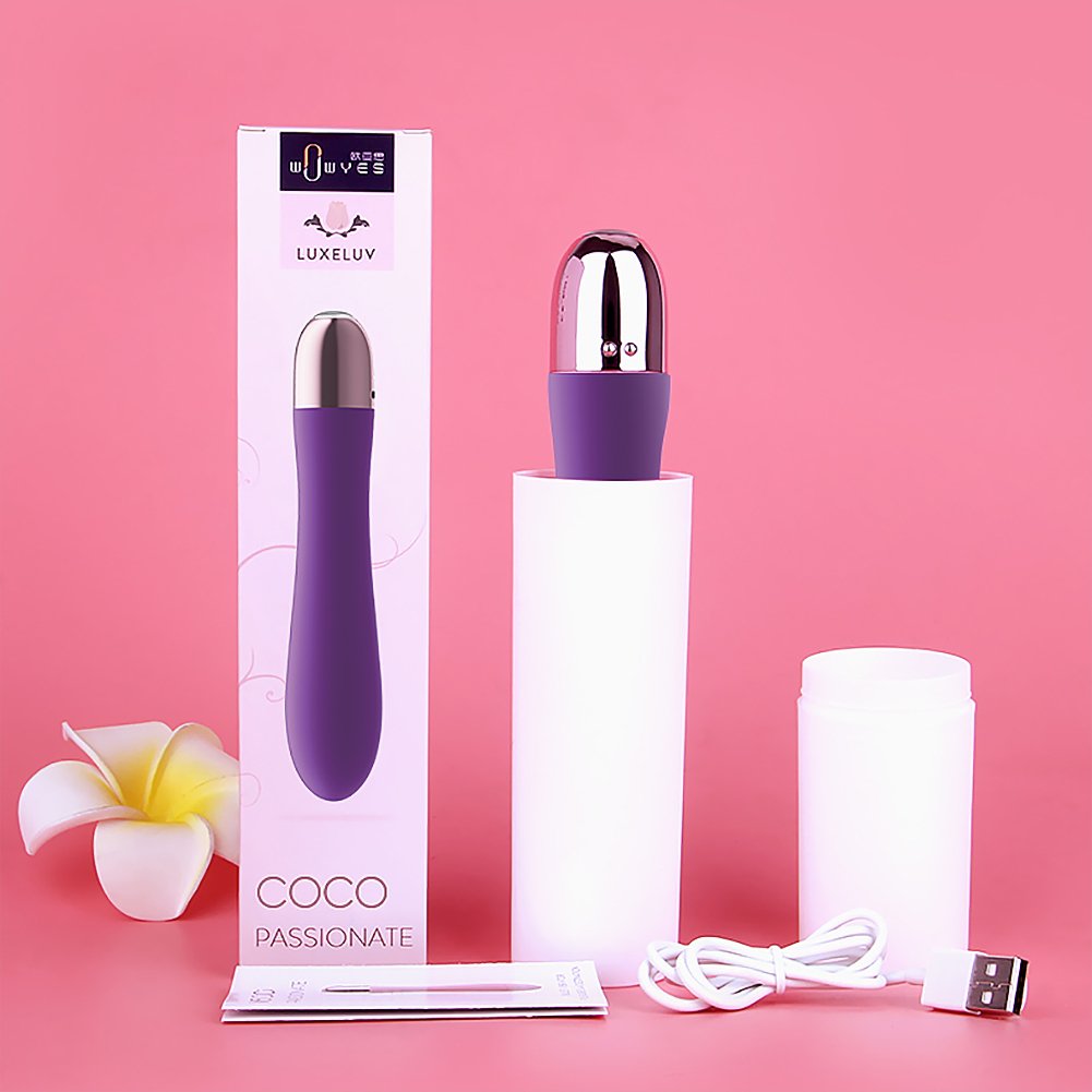 Mini vibratoren für sie klitoris und g-punkt Stimulator für Frauen Super weiches flüssiges Silikon Wasserdichte wand massagegeräte (violett)