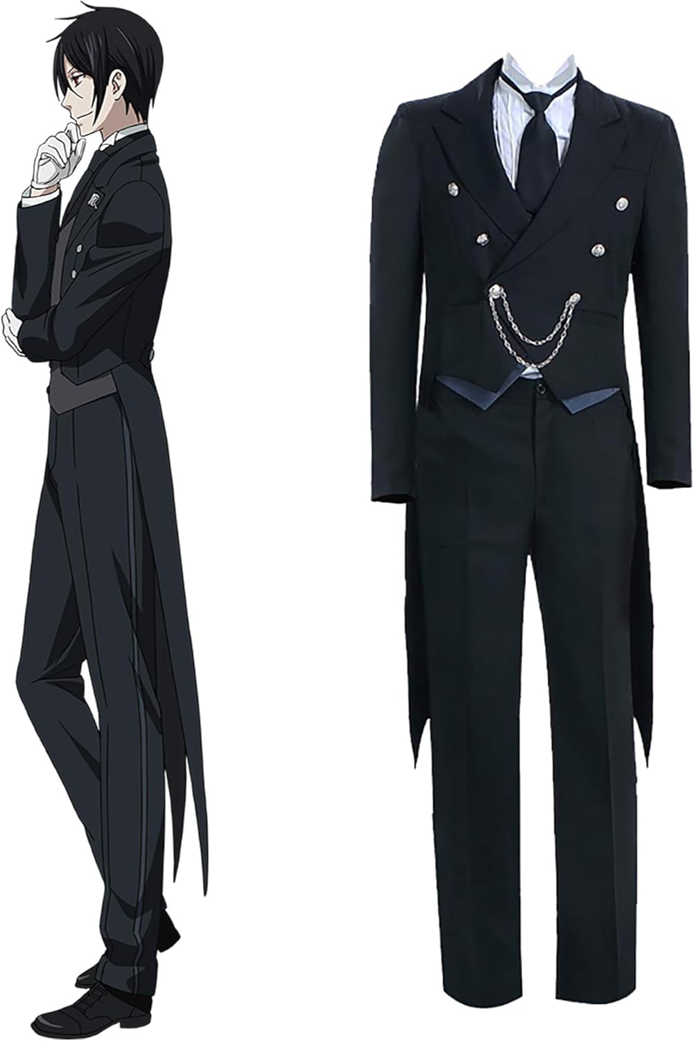 BlackButler Cosplay Costume Sebastian Michaelis Under Taker Ciel