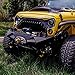 TOPFIRE UPGRADED FRONT GRILL FOR JEEP WRANGLER RUBICON SAHARA SPORT JK/JKU 2007-2018 (MATTE BLACK)