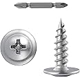 (350 pcs)#8×5/8" Phillips Truss Head Wood Screws Stainless Steel 410 Quick Metal Self Tapping