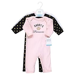 Hudson Baby Girls Unisex Cotton Coveralls, Daddys