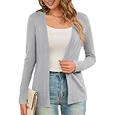 LIENRIDY Women's Cardigans Lightweight Long Sleeve Open Front Sweater Cardigan, S-XL