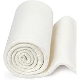 FIVEIZERO 100% Natural Cotton Quilt Batting&ndash;47Inchx1Yard Large Lightweight Batting Fabric,Quilting Batting by The Yard for Sewing,Crafts,DIY,Potholders,Backing,Wadding,Twin &amp; King Size Quilt Projects