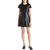 Cinq à Sept Womens Vegan Leather Nova Dress