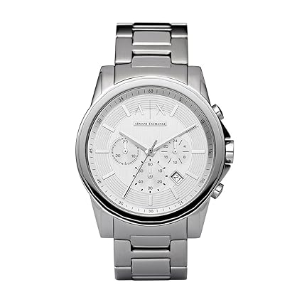 Outerbanks Analog Silver Dial Mens Watch - AX2058