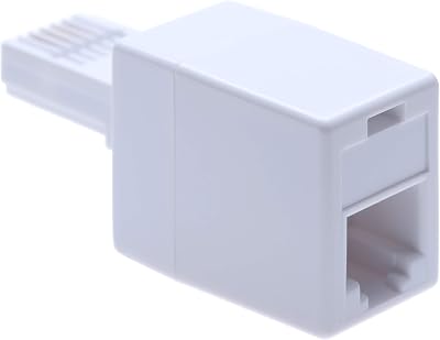 Keple BT to RJ11 Telephone Line Adapter Converter UK British 4 Wire Cable Jack