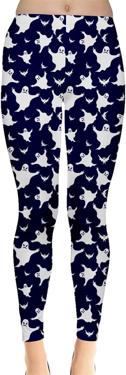 Jogja Halloween Pattern Bat and Ghost Leggings