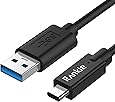 USB C Cable, Rankie 3 Feet High-Speed USB 3.0 Type C to Standard Type A USB 3.0 Data Cable (Black) - R1201