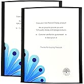 Peacock display Curved Office Business Door Sign Holder | Aluminum Wall Mount Name Plate Holder, cubicle sign holder, sturdy and beautiful 11" W X 5.00" H (N-Letterx11" 2 signs black)