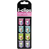 Be A Unicorn Cute Cat Whale & Dog Re-Marks Magnetic Bookmark Page Clips Pack